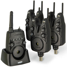 NGT Dynamic MK2 3pc Wireless Alarms - Adjustable Volume, Tone, Sensitivity and light with Receiver and Alarm Covers