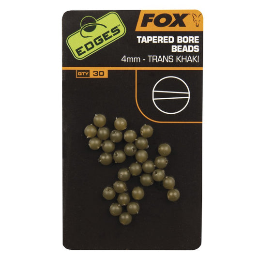 Fox Edges Tapered Bore Beads 4mm