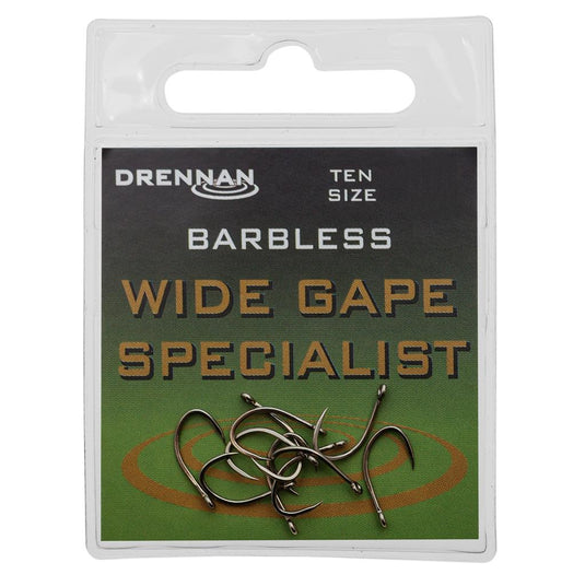 Drennan Wide Gape Specialist Hooks - Barbless