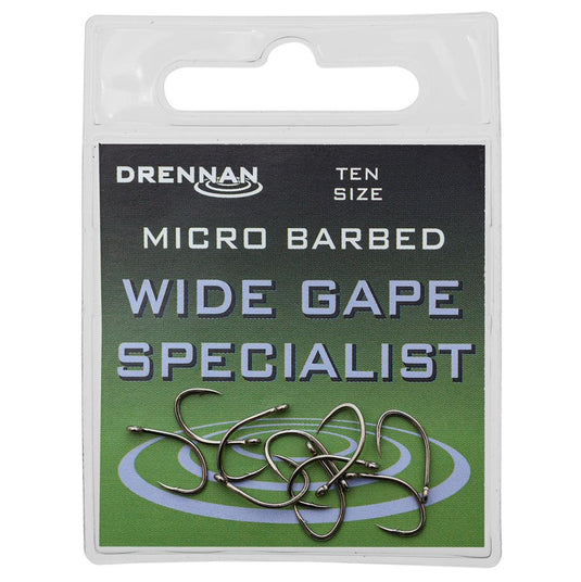 Drennan Wide Gape Specialist Hooks - Micro Barbed