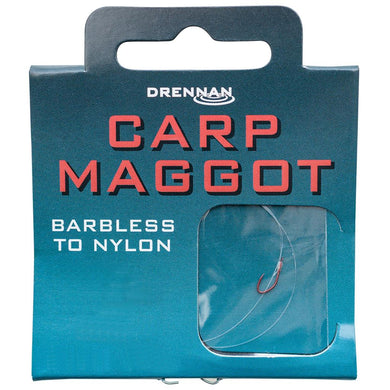 Drennan Carp Maggot Barbless - Hooks to Nylon