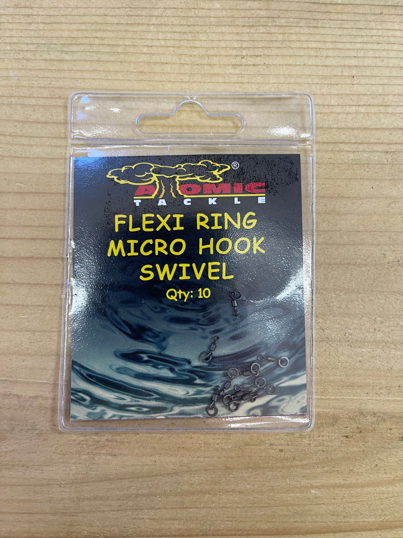 Load image into Gallery viewer, Atomic Tackle Flexi Ring Micro Hook Swivels
