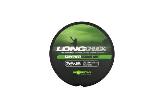 Korda - LongChuck Tapered Mainline Green 15-30lb/0.33-0.47mm