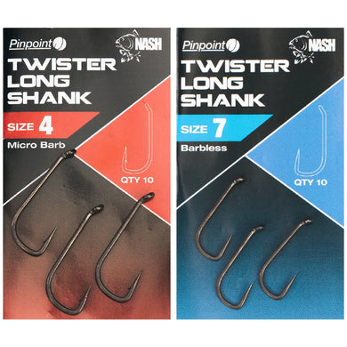 Nash Twister Long Shank Hooks