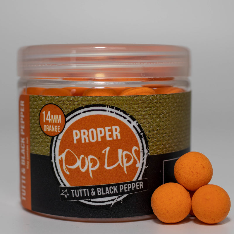 Load image into Gallery viewer, Proper Carp Baits - Tutti N&#39;Black Pepper Pop-Ups
