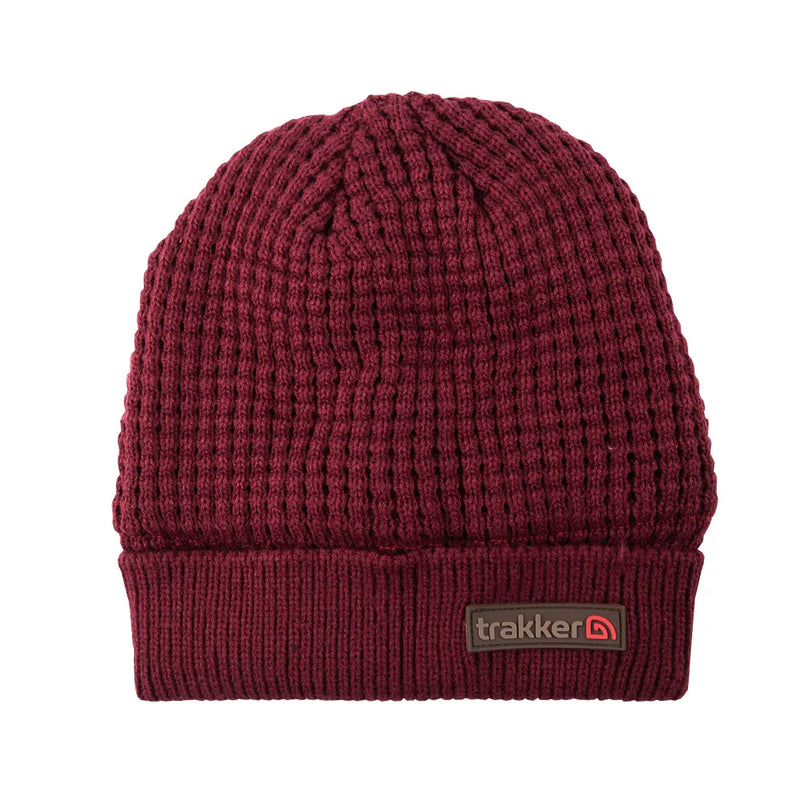 Load image into Gallery viewer, Trakker Plum Textured Beanie
