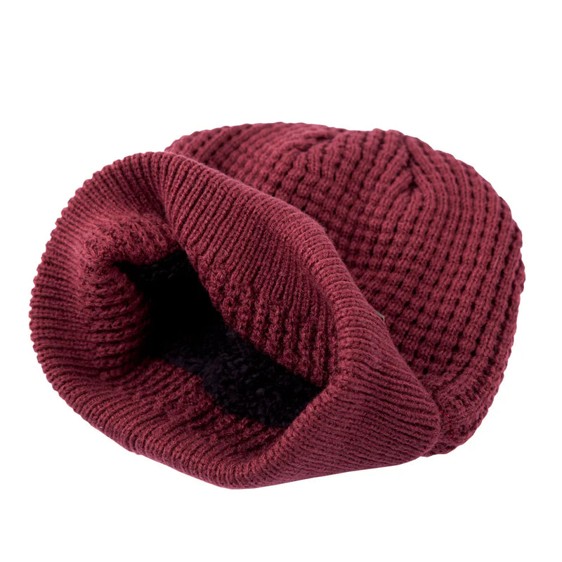 Load image into Gallery viewer, Trakker Plum Textured Beanie
