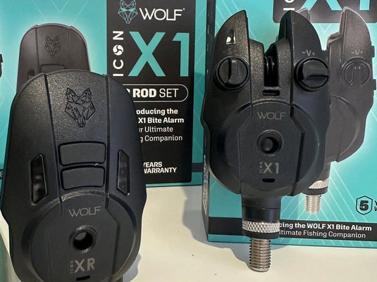 Wolf - X1 Bite Alarm set & XR HUBB (3 set + hubb)